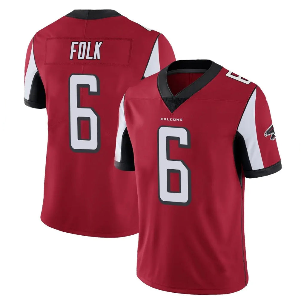 Friene A.Falcons #6 Nick Folk Player Red Color Vapor Untouchable Limited Home Game Stitched Jerseys