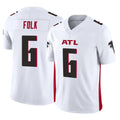 Friene A.Falcons #6 Nick Folk Player White Vapor F.U.S.E. Limited Stitched Jerseys