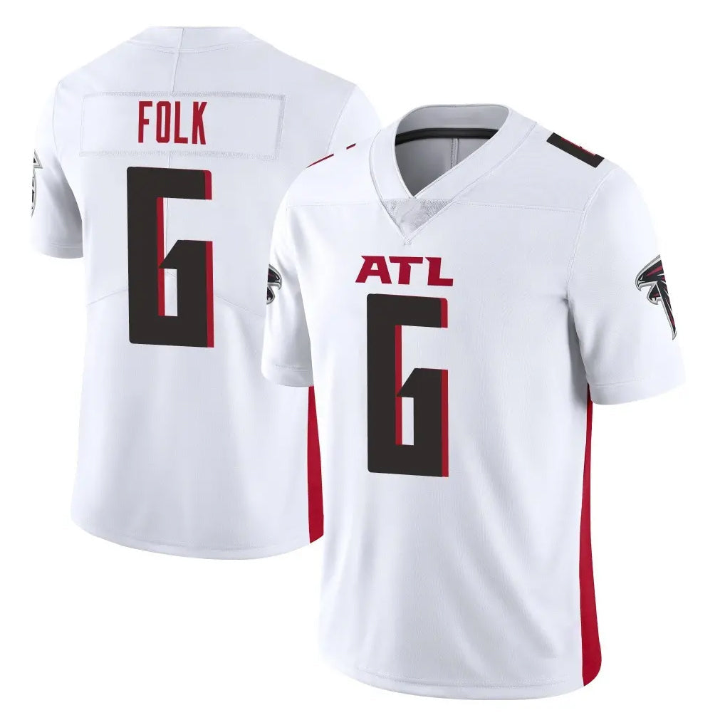 Friene A.Falcons #6 Nick Folk Player White Vapor Untouchable Limited Home Game Stitched Jerseys