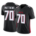 Friene A.Falcons #70 Jake Matthews Player Black Vapor F.U.S.E. Limited Stitched Jerseys