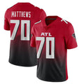 Friene A.Falcons #70 Jake Matthews Player Red Vapor Untouchable Limited Home Game Stitched Jerseys
