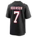 Friene A.Falcons #7 Bijan Robinson Black Throwback Puhic Game Stitched Jerseys
