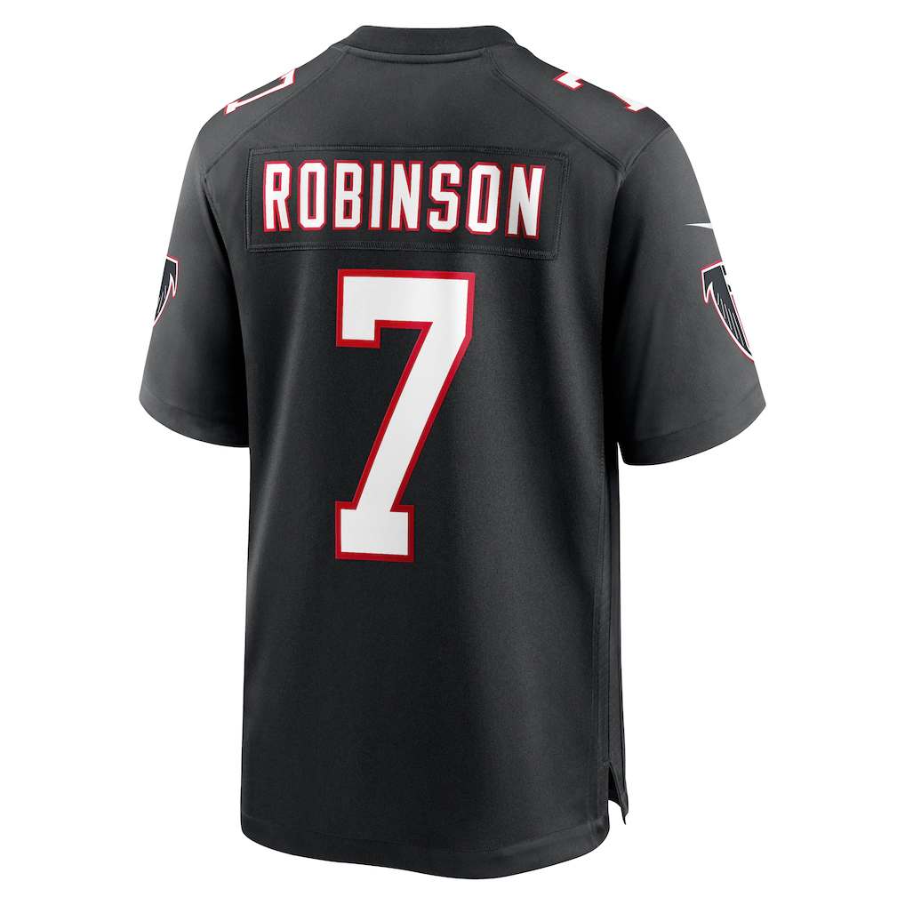 Friene A.Falcons #7 Bijan Robinson Black Throwback Puhic Game Stitched Jerseys