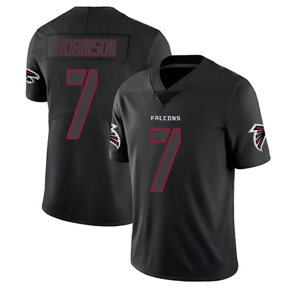 Friene A.Falcons #7 Bijan Robinson Player Black Impact Limited Stitched Jerseys