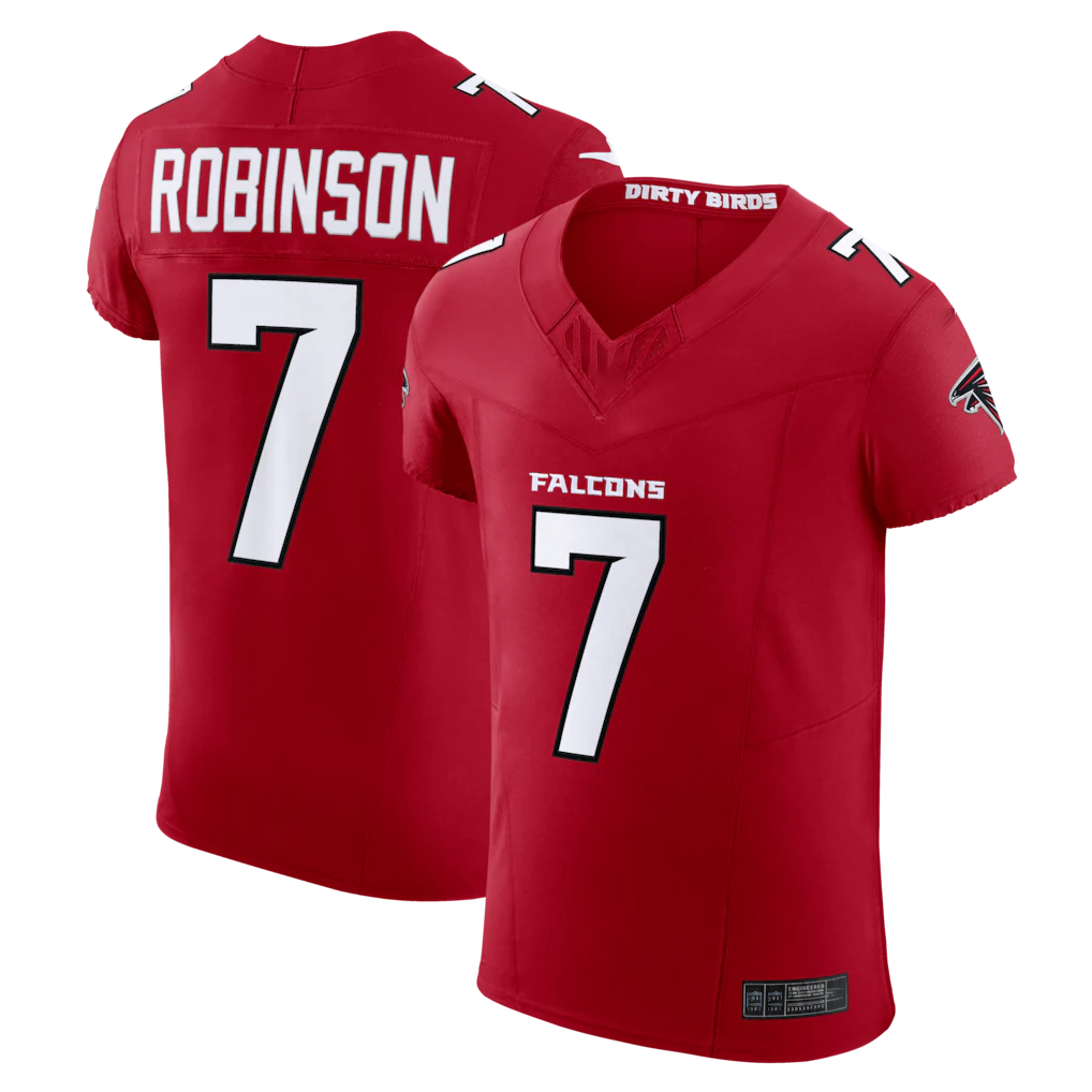Friene A.Falcons #7 Bijan Robinson Red Team Vapor F.U.S.E. Elite Stitched Jerseys