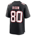 Friene A.Falcons #80 Andre Rison Player Black Throwback Limited Home Game Stitched Jerseys