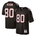 Friene A.Falcons #80 Andre Rison Player Mitchell & Ness Black 1992 Legacy Stitched Jerseys