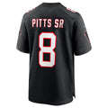 Friene A.Falcons #8 Kyle Pitts Sr. Player Black Alternate Game Stitched Jerseys