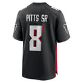 Friene A.Falcons #8 Kyle Pitts Sr. Player Black Home Game Stitched Jerseys
