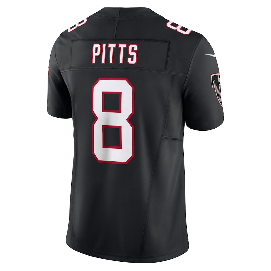 Friene A.Falcons #8 Kyle Pitts Sr. Player Black Vapor F.U.S.E. Limited Stitched Jerseys