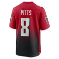 Friene A.Falcons #8 Kyle Pitts Sr. Player Red Home Game Stitched Jerseys