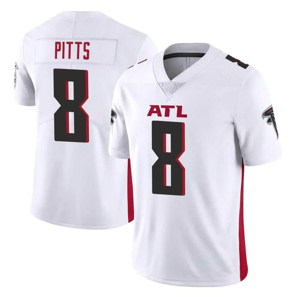 Friene A.Falcons #8 Kyle Pitts Sr. Player White Vapor Untouchable Limited Home Game Stitched Jerseys