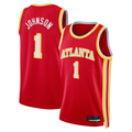 Friene A.Hawks #1 Jalen Johnson Red Swingman Jerseys - Icon Edition