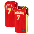 Friene A.Hawks #7 Nickeil Alexander-Walker Red Fast Break Replica Jerseys - Icon Edition