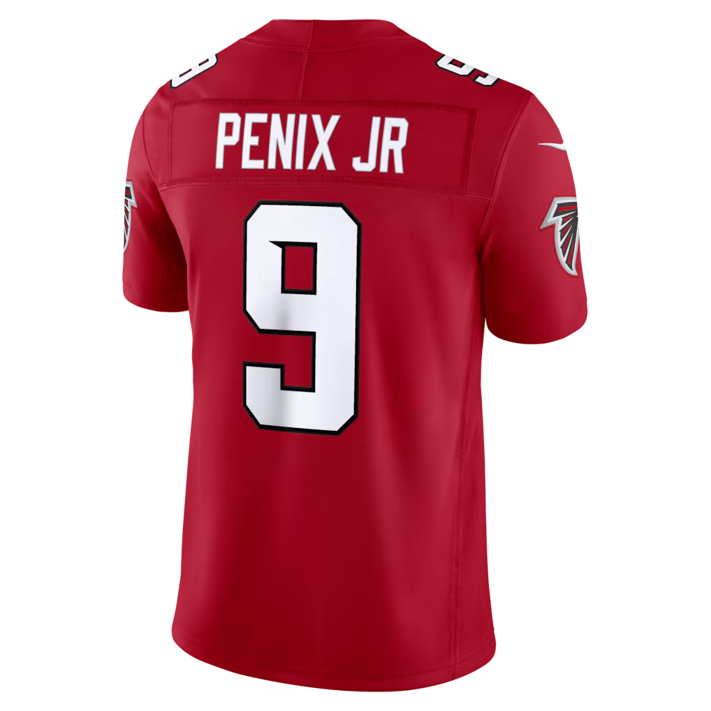 Friene A.tlanta Falcons #9 Michael Penix Jr. Red Team Vapor F.U.S.E. Stitched Limited Jerseys