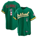 Friene Athletics #1 Denzel Clarke Player Kelly Green USA 250 Fourth of July Home Game Stitched Jerseys