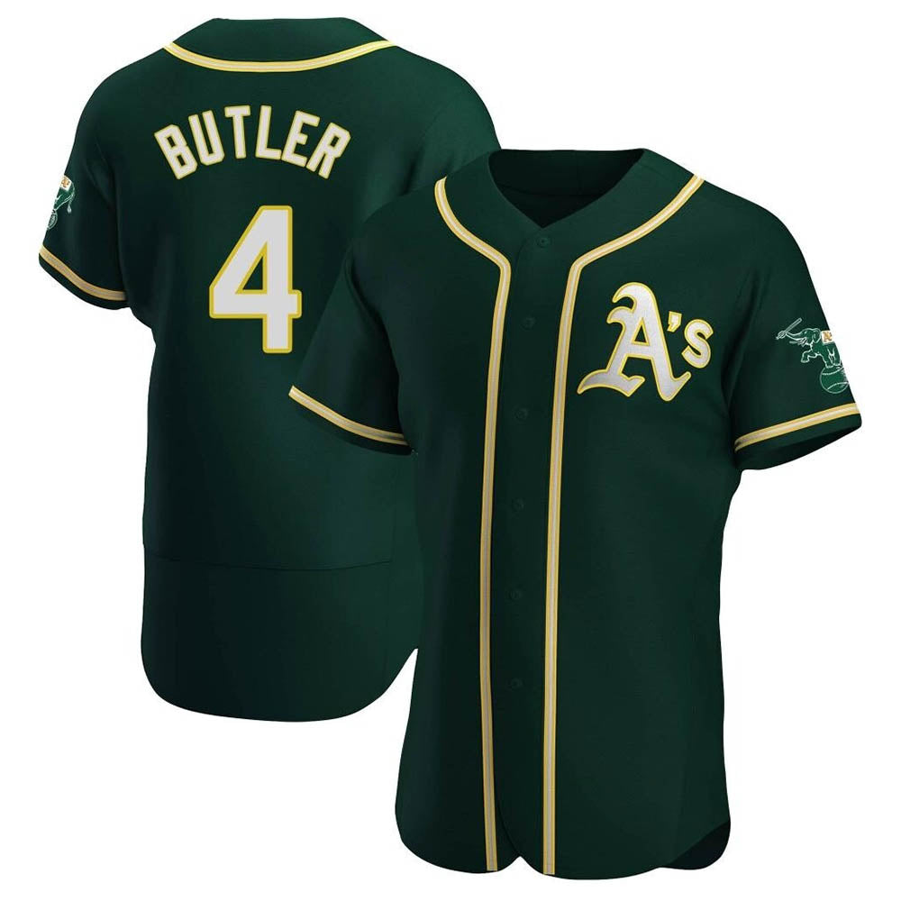Friene Athletics #4 Lawrence Butler player Green Authentic Alternate Stitched Jersey
