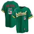 Friene Athletics #5 Jacob Wilson Player Kelly Green USA 250 Fourth of July Home Game Stitched Jerseys