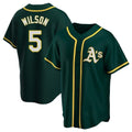 Friene Athletics #5 Jacob Wilson Green Replica Alternate Stitched Jersey