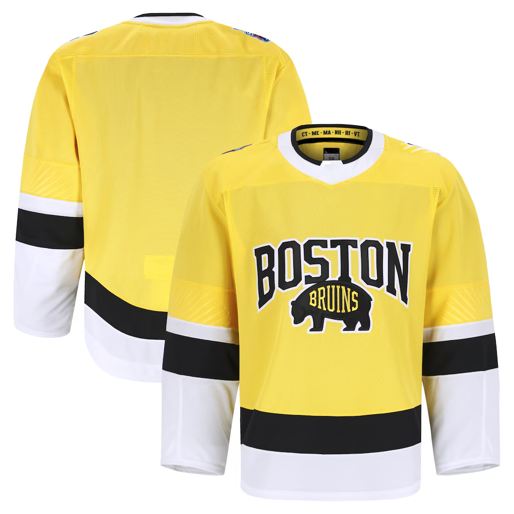 Friene B.Bruins Gold 2026 Stadium Series Authentic Pro Stitched Jerseys