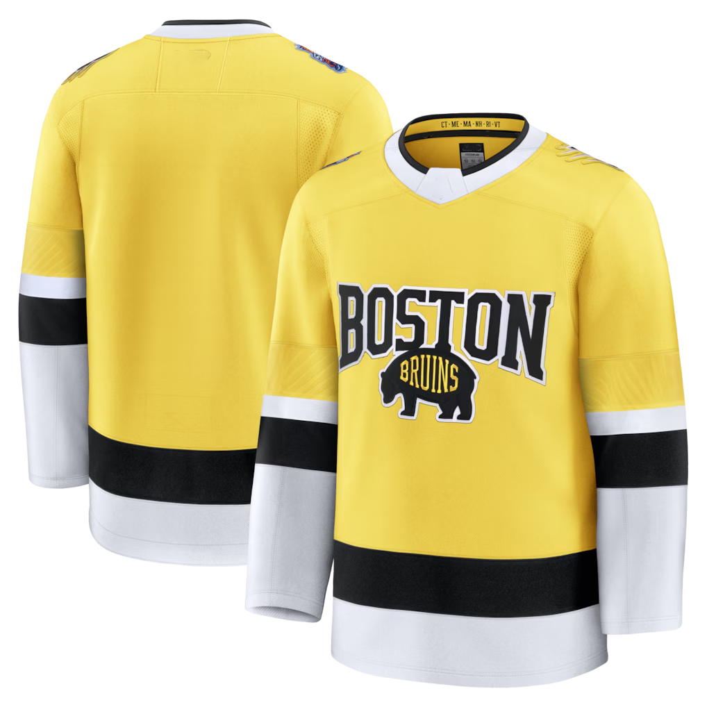 Friene B.Bruins Gold 2026 Stadium Series Premium  Jerseys