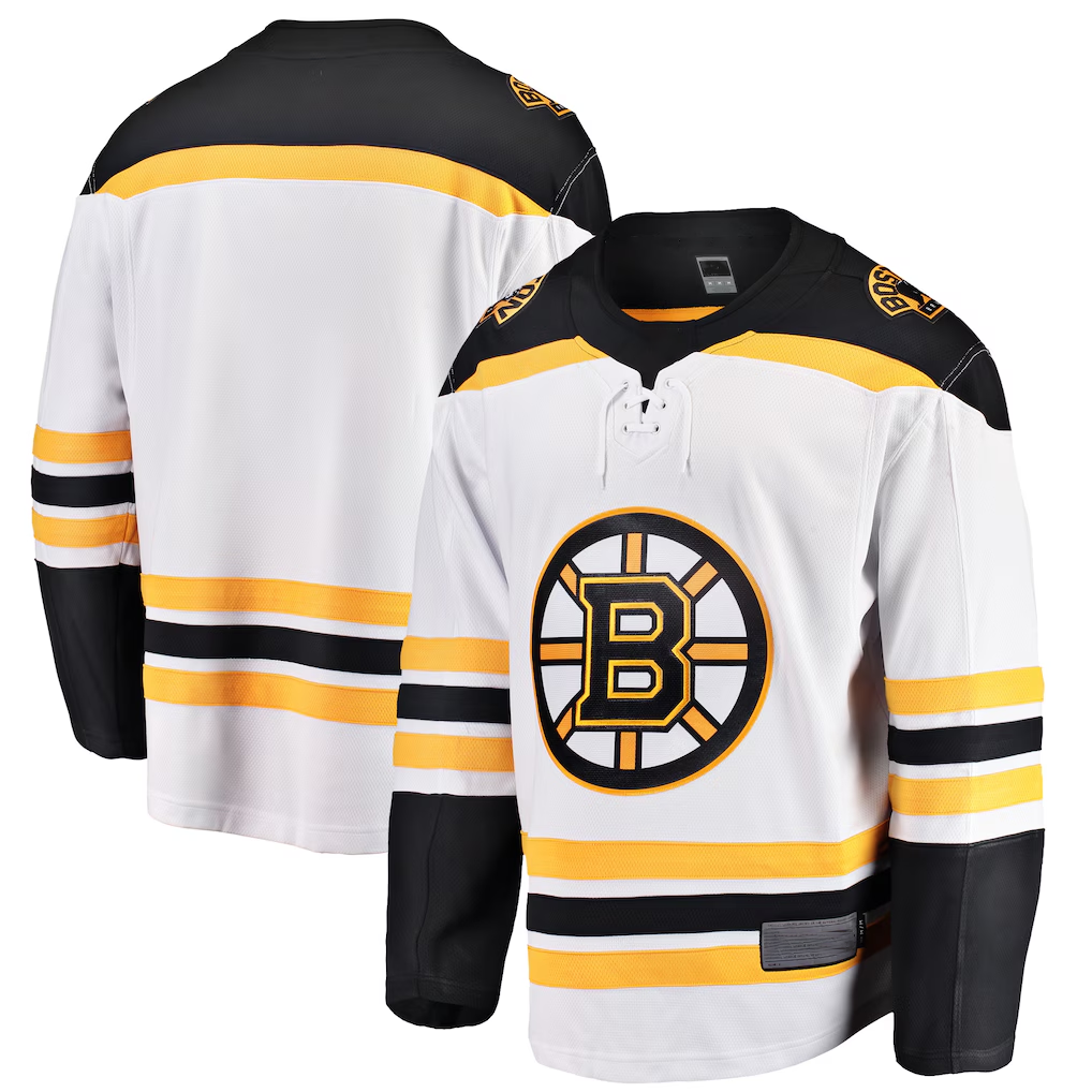 Friene B.Bruins White Breakaway Away Stitched Jerseys