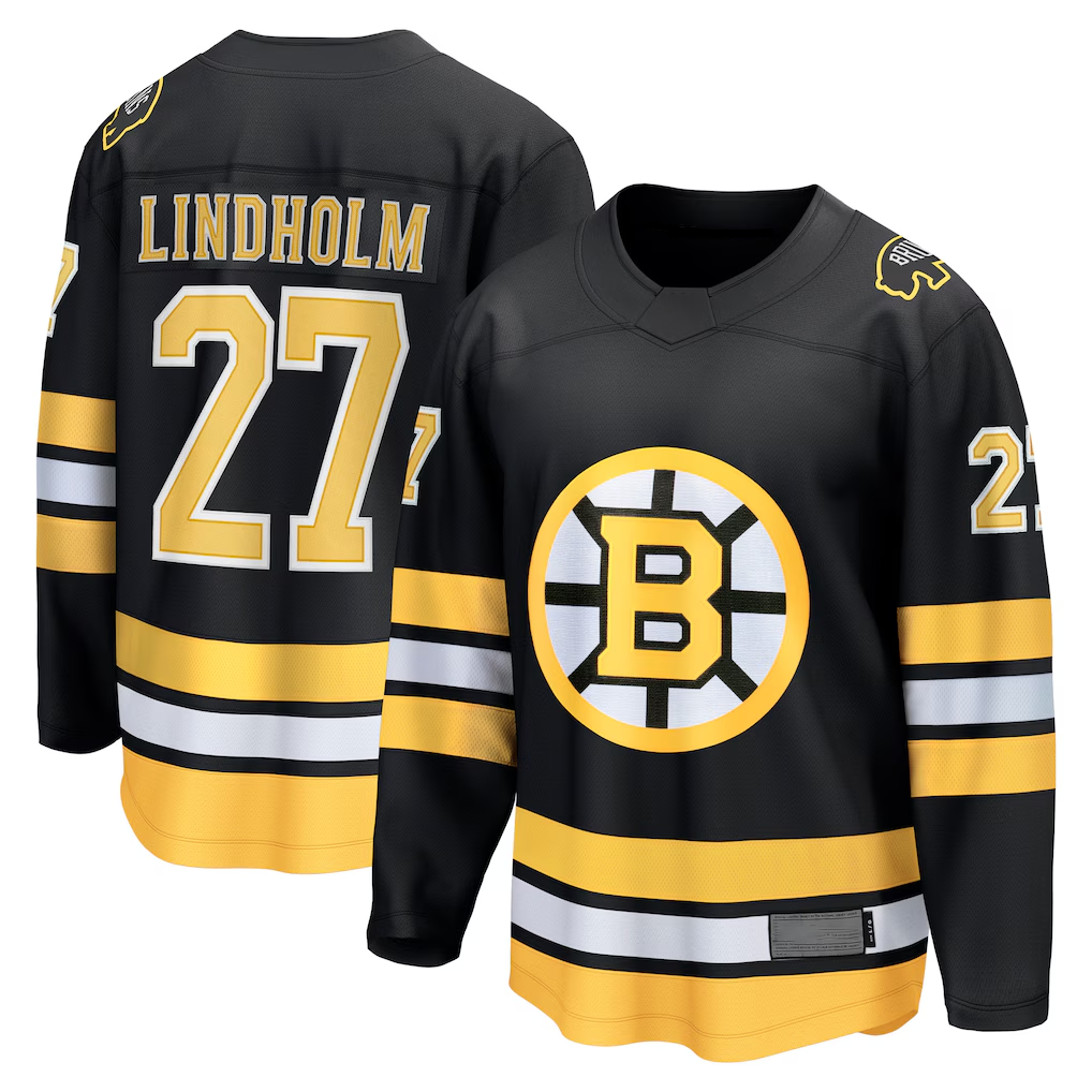 Friene B.Bruins #27 Hampus Lindholm Black Home Breakaway Player Stitched Jerseys