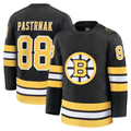 Friene B.Bruins #88 David Pastrnak Black Home Premium Player Stitched Jerseys