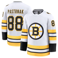 Friene B.Bruins #88 David Pastrnak White Away Premium Player Stitched Jerseys