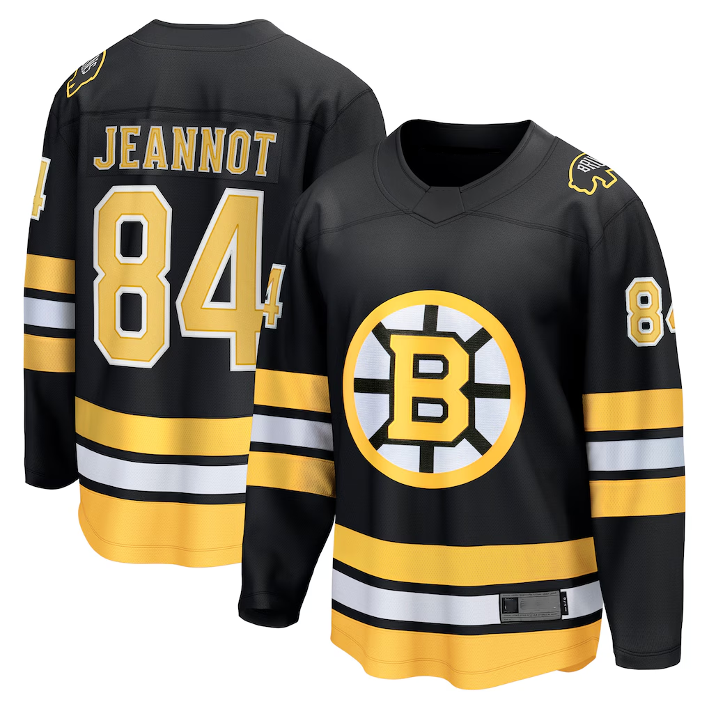 Friene B.Bruins #84 Tanner Jeannot Black Home Breakaway Player Stitched Jerseys