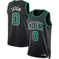 Friene B.Celtics #0 Jayson Tatum  Black Swingman Jerseys - Statement Edition