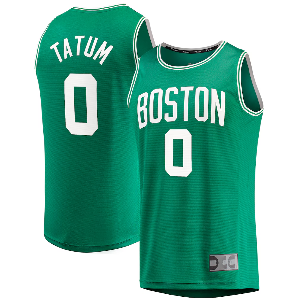 Friene B.Celtics #0 Jayson Tatum Kelly Green Big & Tall Fast Break Player Jerseys - Icon Edition
