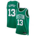 Friene B.Celtics #13 Paul George Kelly Green Swingman Jerseys - Icon Edition