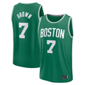 Friene B.Celtics #7 Jaylen Brown  Kelly Green Fast Break Replica Player Jerseys - Icon Edition