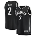 Friene B.Nets #2 Daniel Wolf Black Fast Break Replica Jerseys - Icon Edition
