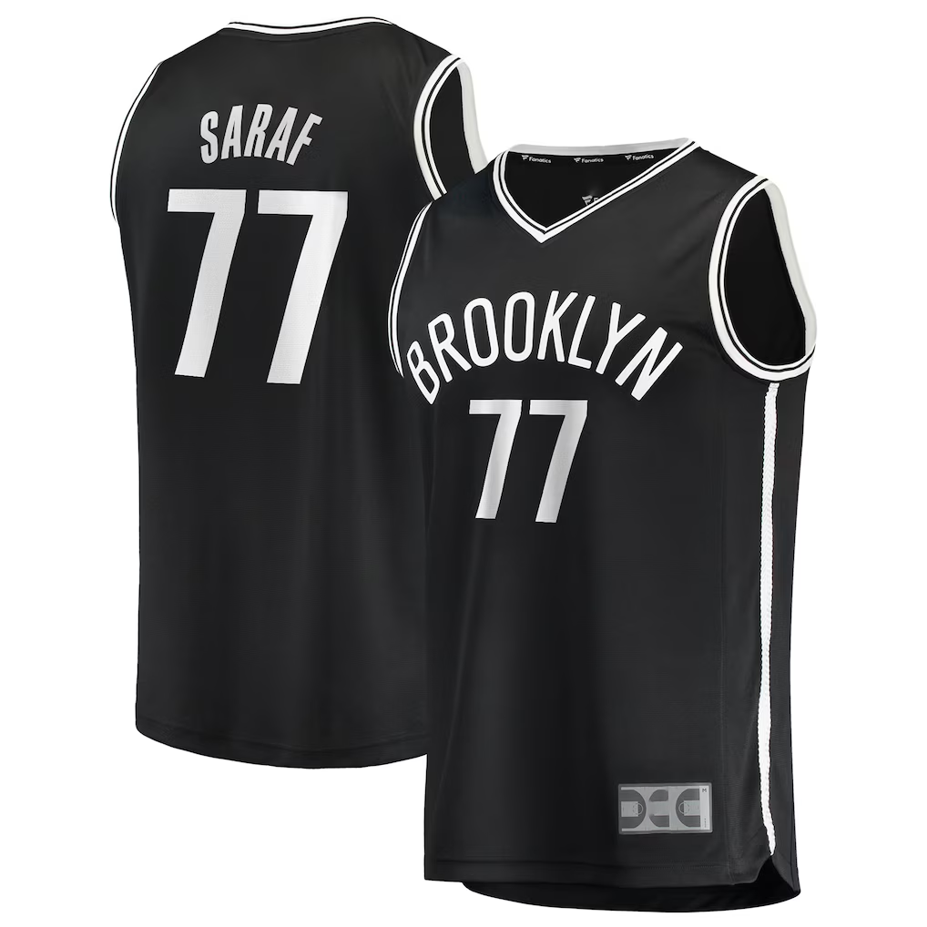 Friene B.Nets #77 Ben Saraf Black Fast Break Replica Jerseys - Icon Edition