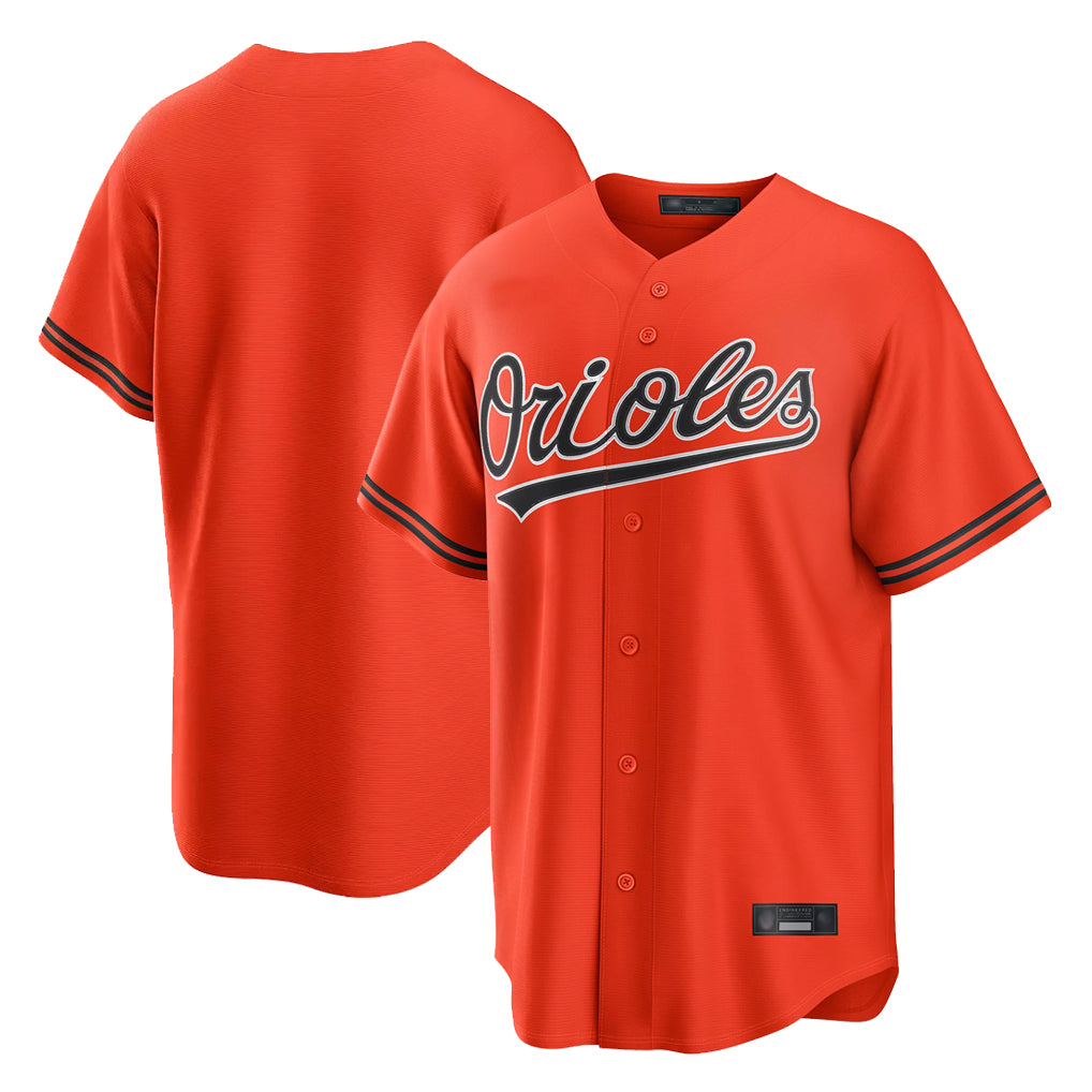 Friene B.Orioles Orange Home Game Blank Player Stitched Jerseys