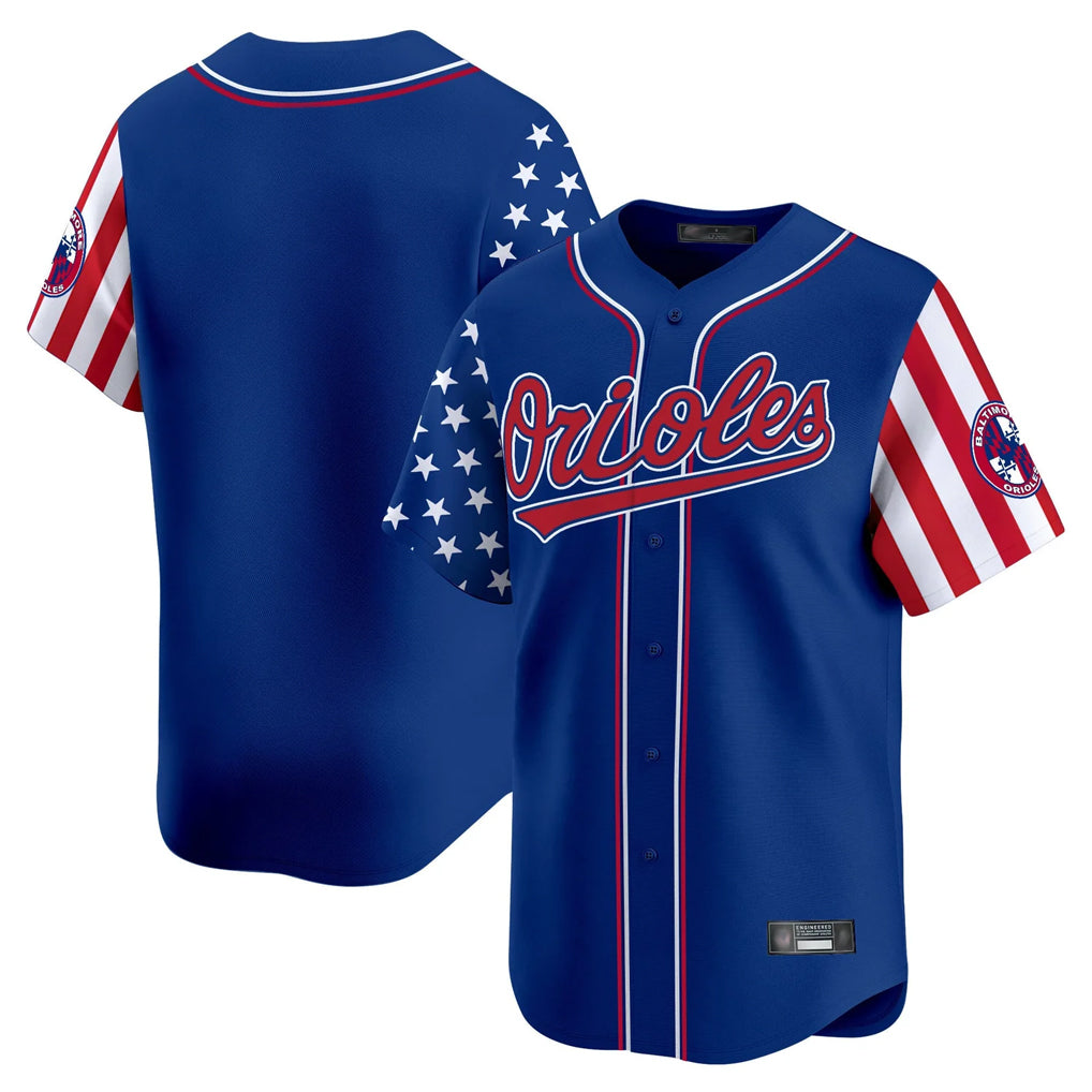 Friene B.Orioles Royal Independence Day Vapor Premier Limited Home Game Blank Player Stitched Jerseys