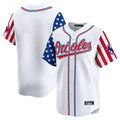 Friene B.Orioles White Independence Day Vapor Premier Home Game Blank Player Stitched Jerseys