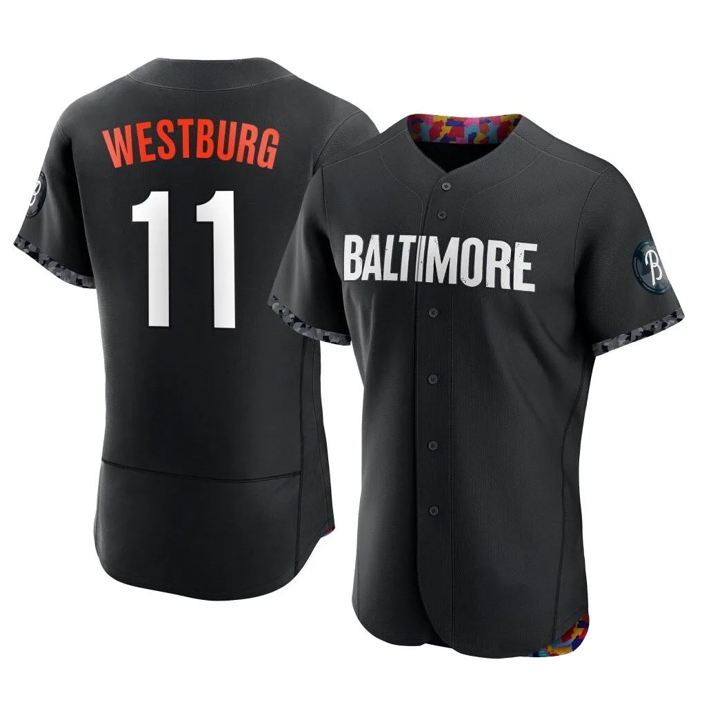 Friene B.Orioles #11 Jordan Westburg Player Black City Connect Limited Elite Home Game Stitched Jerseys