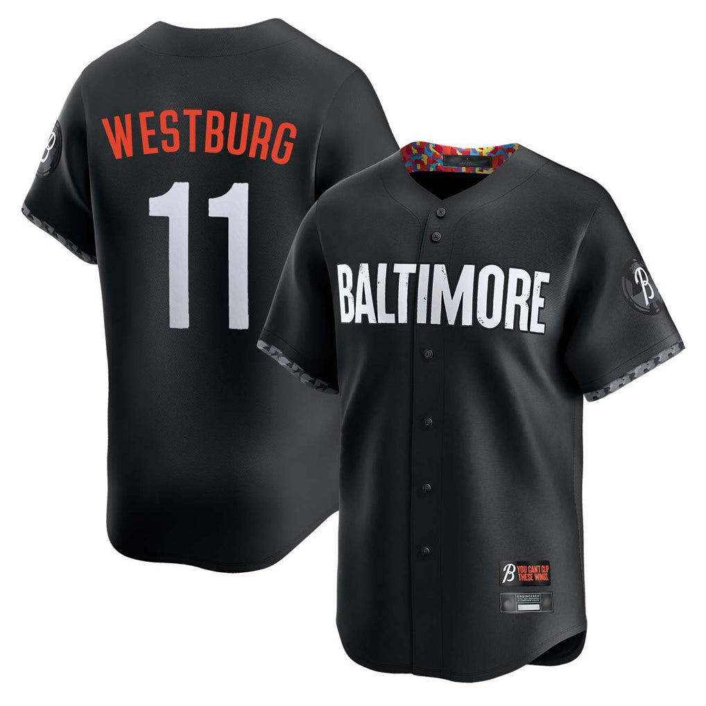 Friene B.Orioles #11 Jordan Westburg Player Black City Connect Limited Home Game Stitched Jerseys