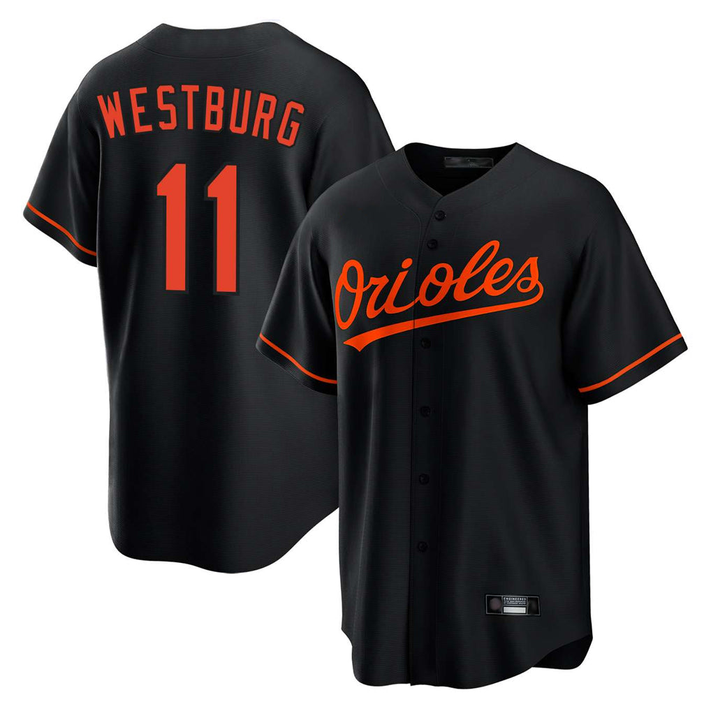 Friene B.Orioles #11 Jordan Westburg Player Black Home Game Stitched Jerseys