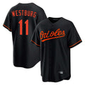 Friene B.Orioles #11 Jordan Westburg Player Black Home Game Stitched Jerseys