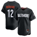 Friene B.Orioles #12 Dylan Beavers Player Black City Connect Limited Home Game Stitched Jerseys