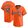 Friene B.Orioles #12 Dylan Beavers Player Orange T-shirt Limited Home Game Stitched Jerseys