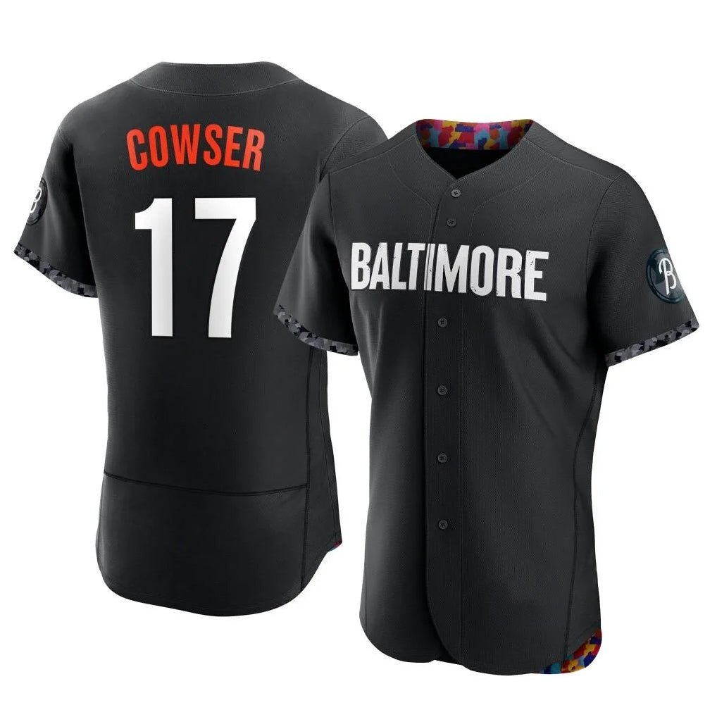 Friene B.Orioles #17 Colton Cowser Player Black City Connect Limited Elite Home Game Stitched Jerseys