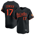 Friene B.Orioles #17 Colton Cowser Player Black Limited Home Game Stitched Jerseys