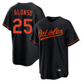 Friene B.Orioles #25 Pete Alonso Player Black Home Game Stitched Jerseys