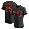 Friene B.Orioles #25 Pete Alonso Player Black Limited Elite Home Game Stitched Jerseys