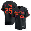 Friene B.Orioles #25 Pete Alonso Player Black Limited Home Game Stitched Jerseys